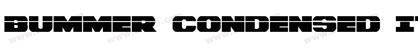 Bummer Condensed Ita字体转换